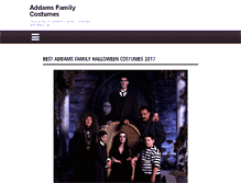 Tablet Screenshot of addamsfamilycostume.com